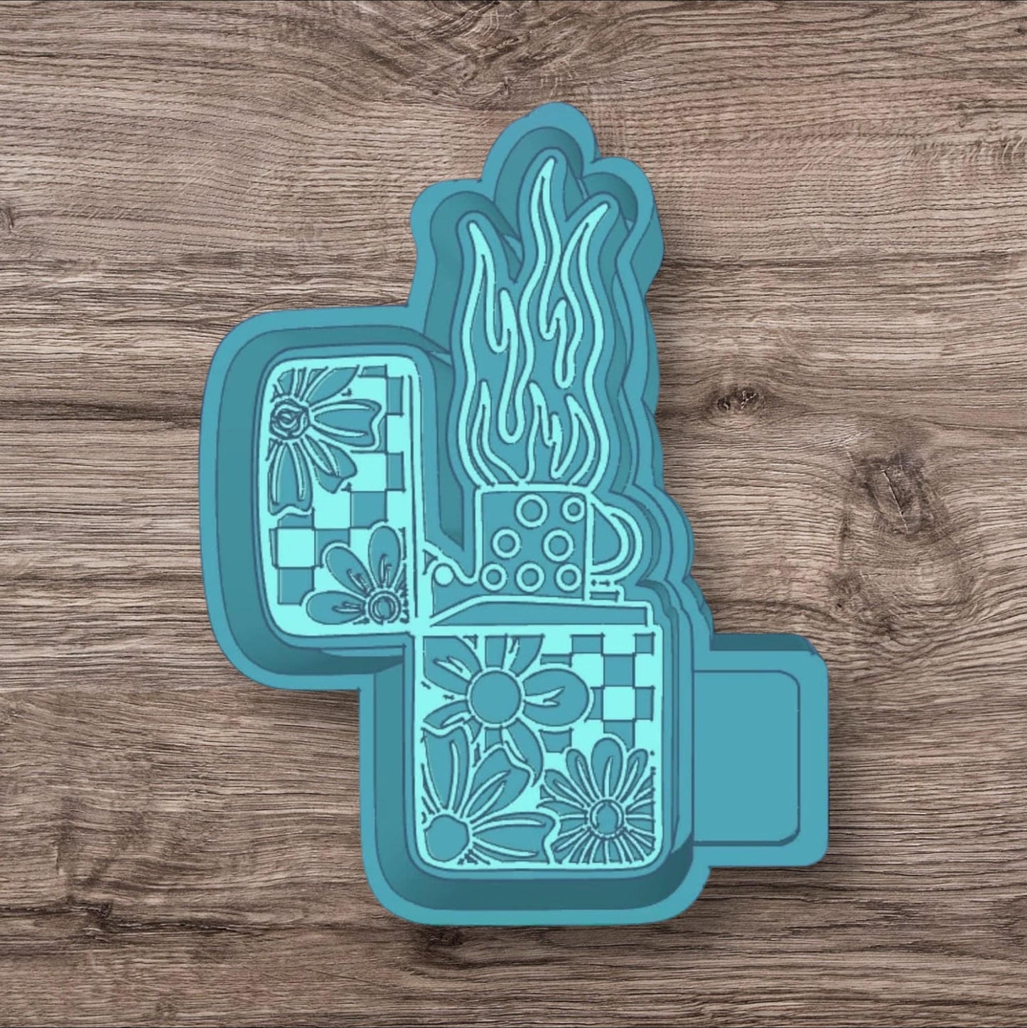 Floral Lighter Freshie SIlicone Freshie Mold