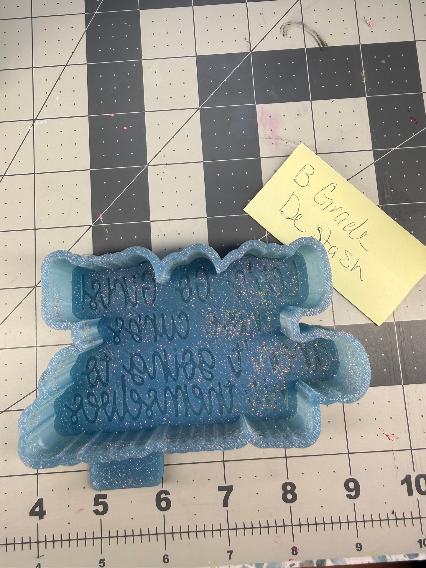 Let’s go girls the curbs are not going to hit themselves b grade de stash silicone mold