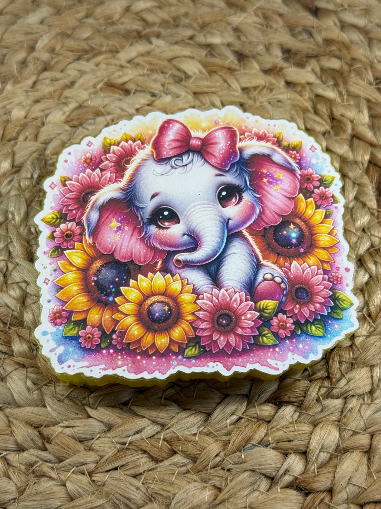 Cute elephant Card Stock Car Freshie | Butt Naked | Handmade Long-Lasting Auto Air Freshener