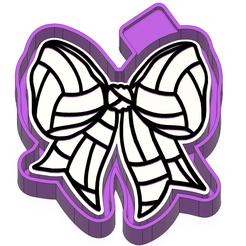 Volleyball Bow Freshie Mold