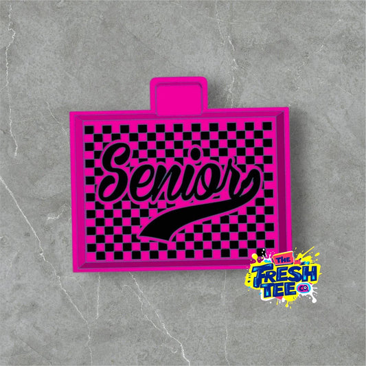 Senior Checkered Car Freshie Mold