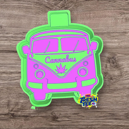Cannabus Bus -Silicone Freshie Mold