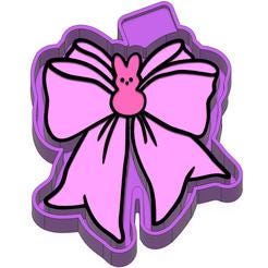 Easter Bunny Bow Freshie Mold SIlicone Mold
