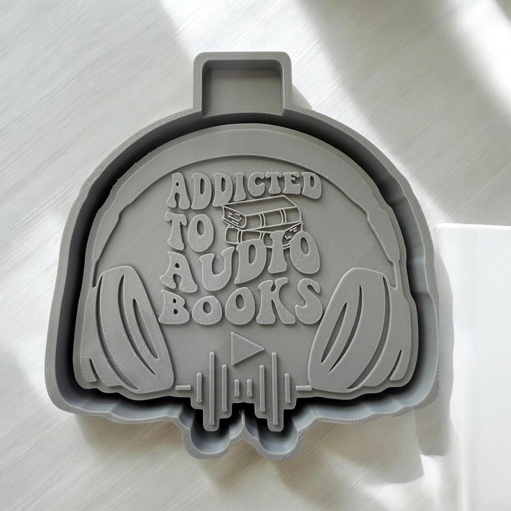 Addicted To Audio Books Silicone Freshie Mold 