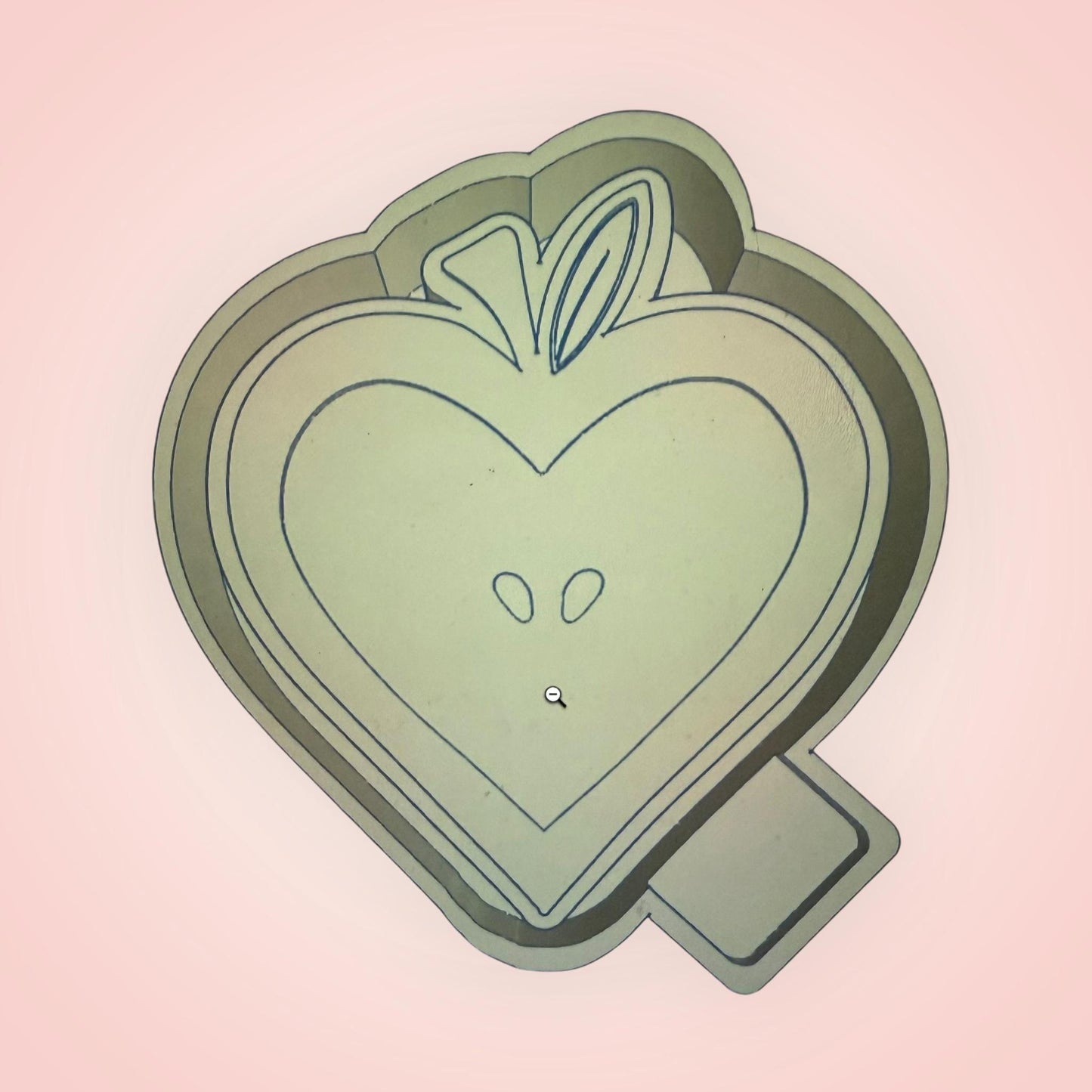 Apple Heart Silicone Freshie Mold, Freshie Maker
