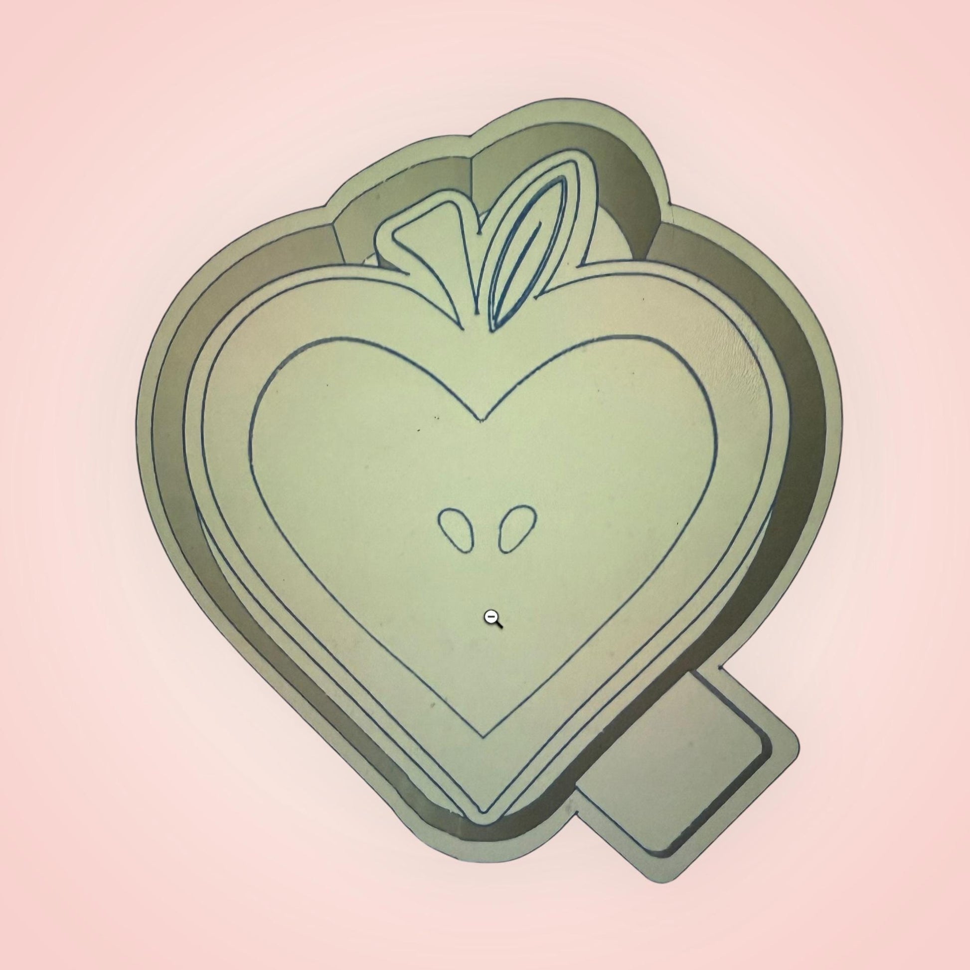 Apple Heart Silicone Freshie Mold, Freshie Maker