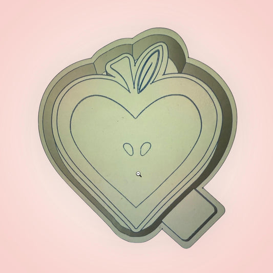Apple Heart Silicone Freshie Mold, Freshie Maker