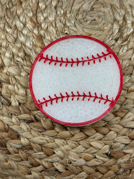 Baseball Car Freshie SCENT Mahogany Teakwood