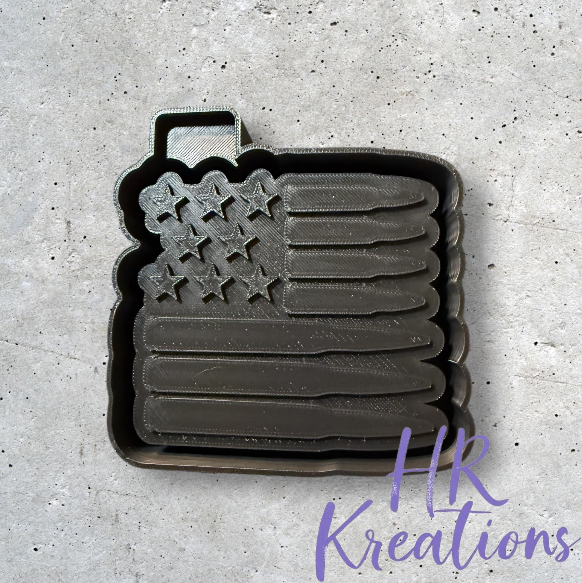 Bullets Flag Silicone Freshie Mold