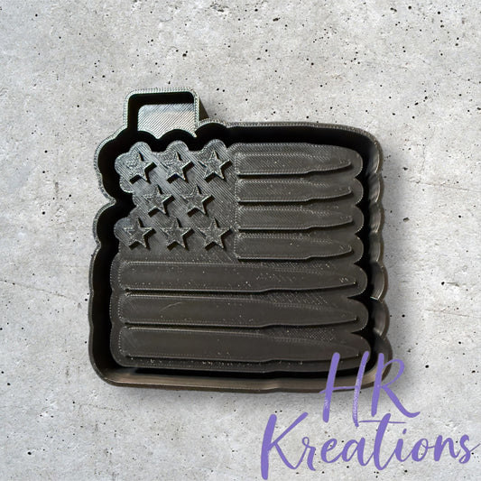 Bullets Flag Silicone Freshie Mold