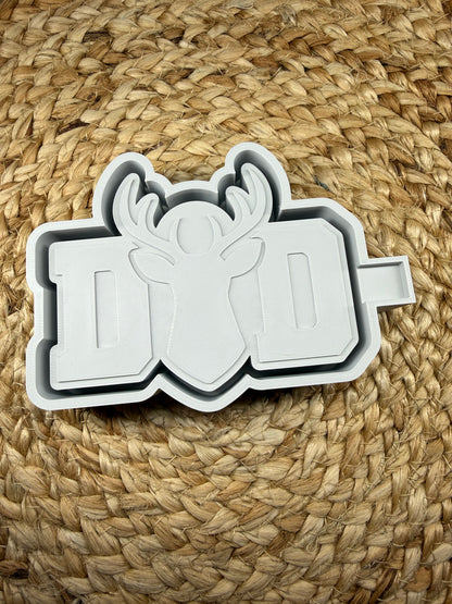 Dad Deer Hunter Silicone Mold For Car Freshies