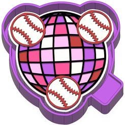 Disco Ball Softball Silicone Mold 