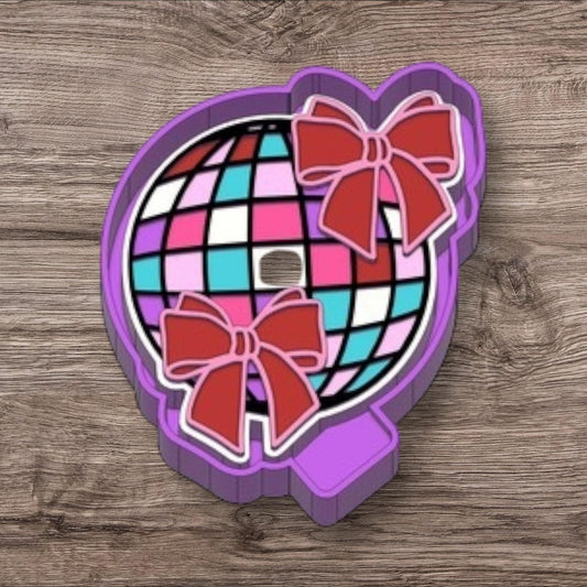 Disco Ball with Bows Silicone Mold