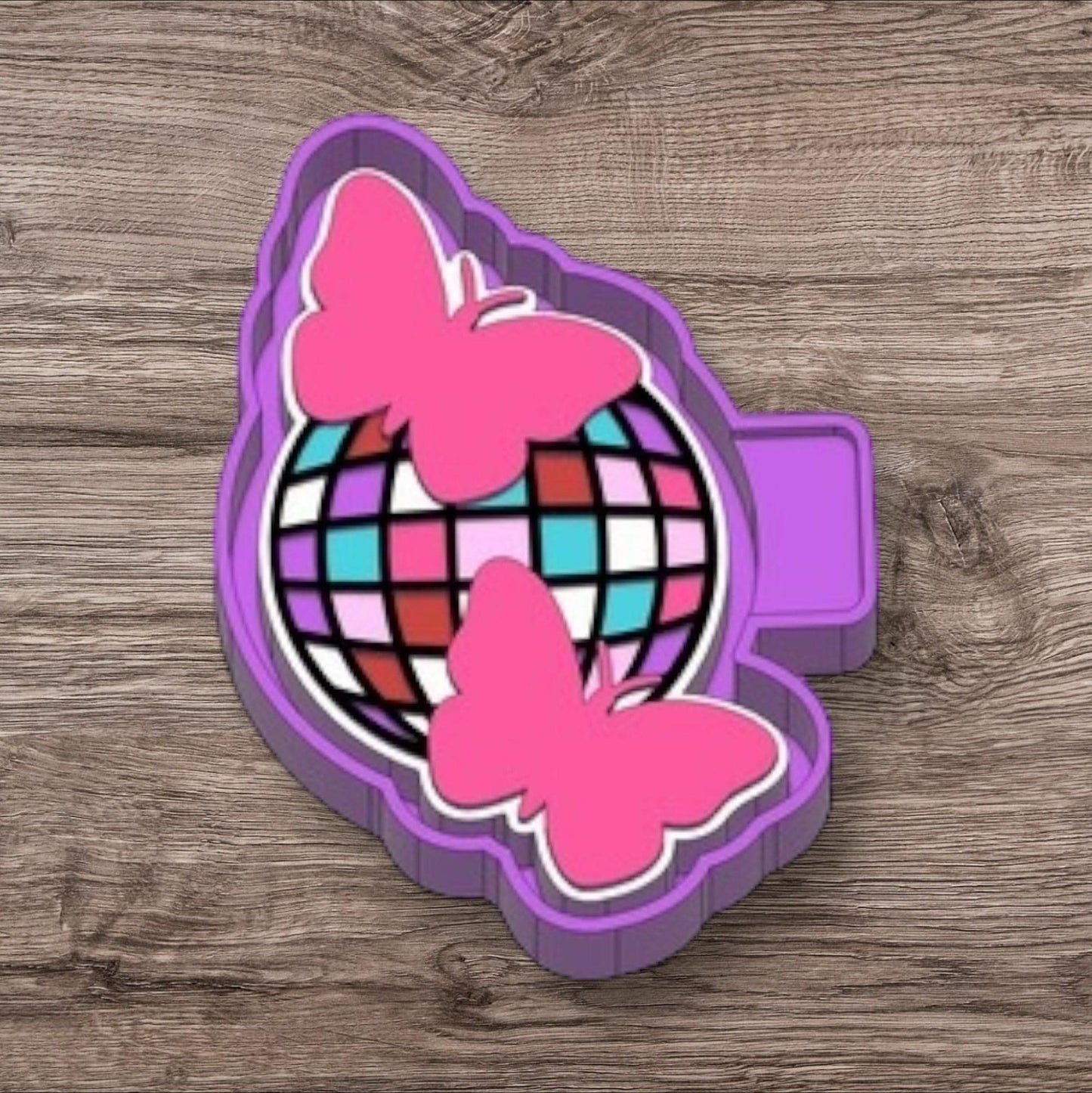 Disco Ball with Butterflies Silicone Mold