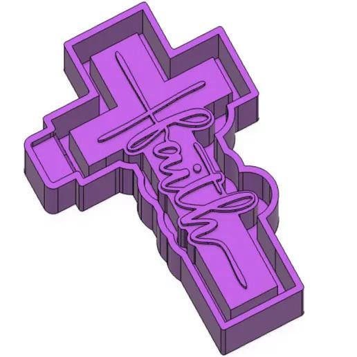 Faith Cross Silicone Mold