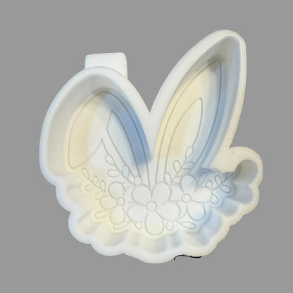 Floral Bunny Ears silicone mold 