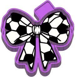 Football Coquette Bow Silicone Mold 