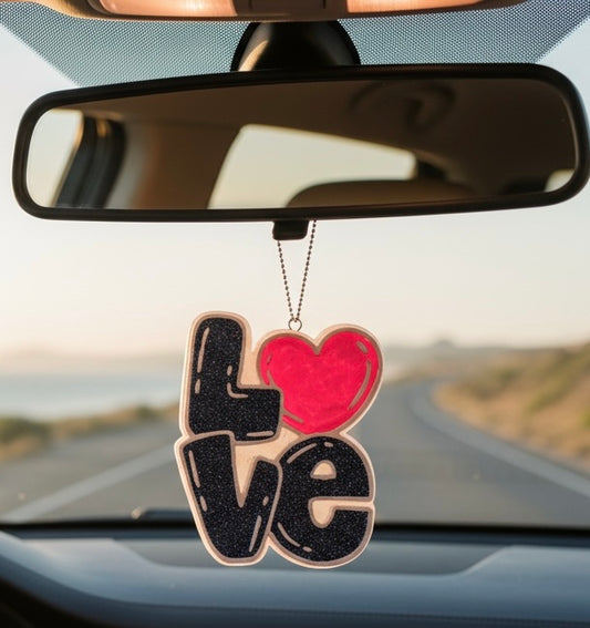 Love Car Freshie | [Scent cherry limeade Handmade Long-Lasting Auto Air Freshener