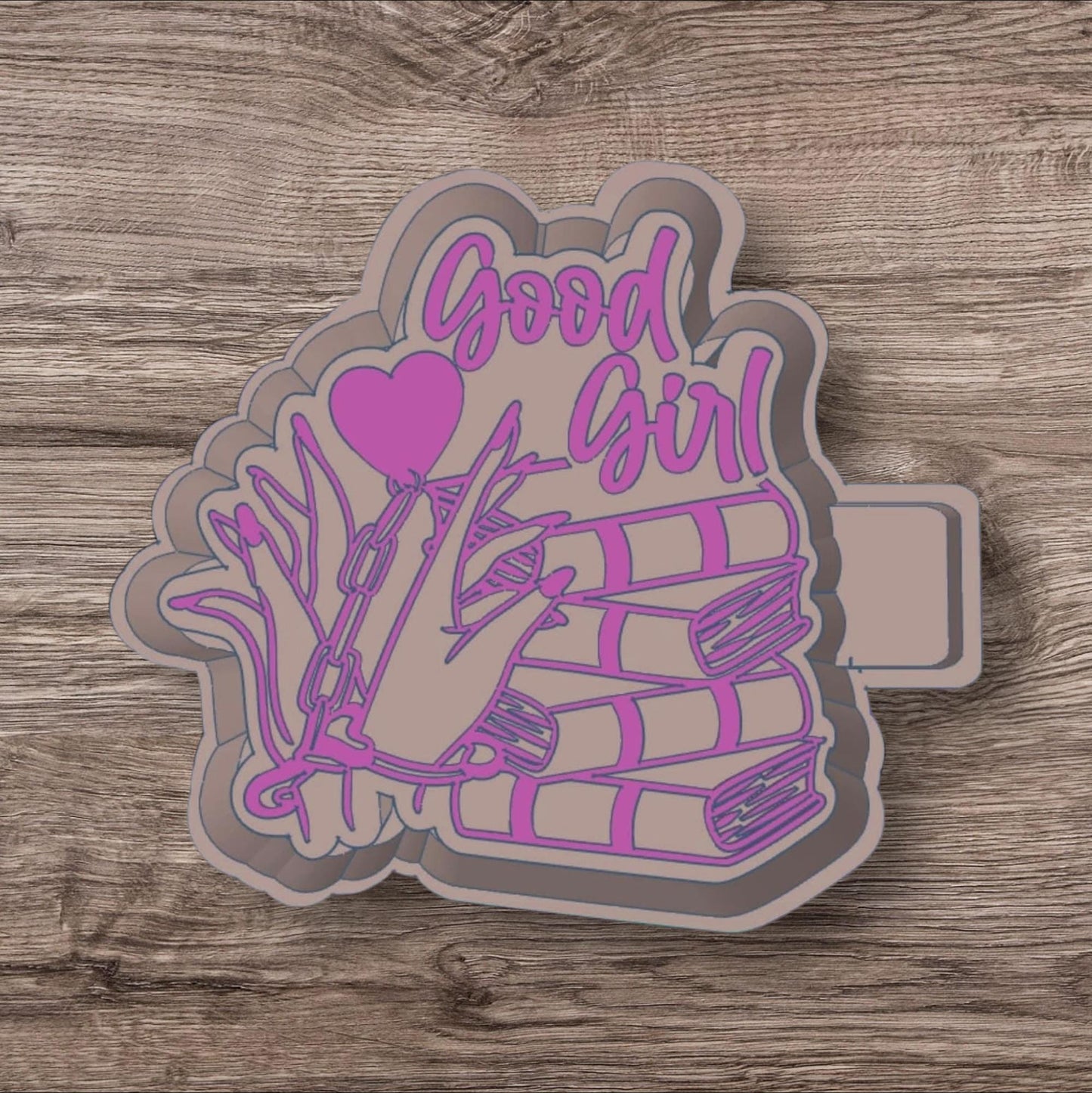 Good Girl Book Stack Silicone Freshie Mold