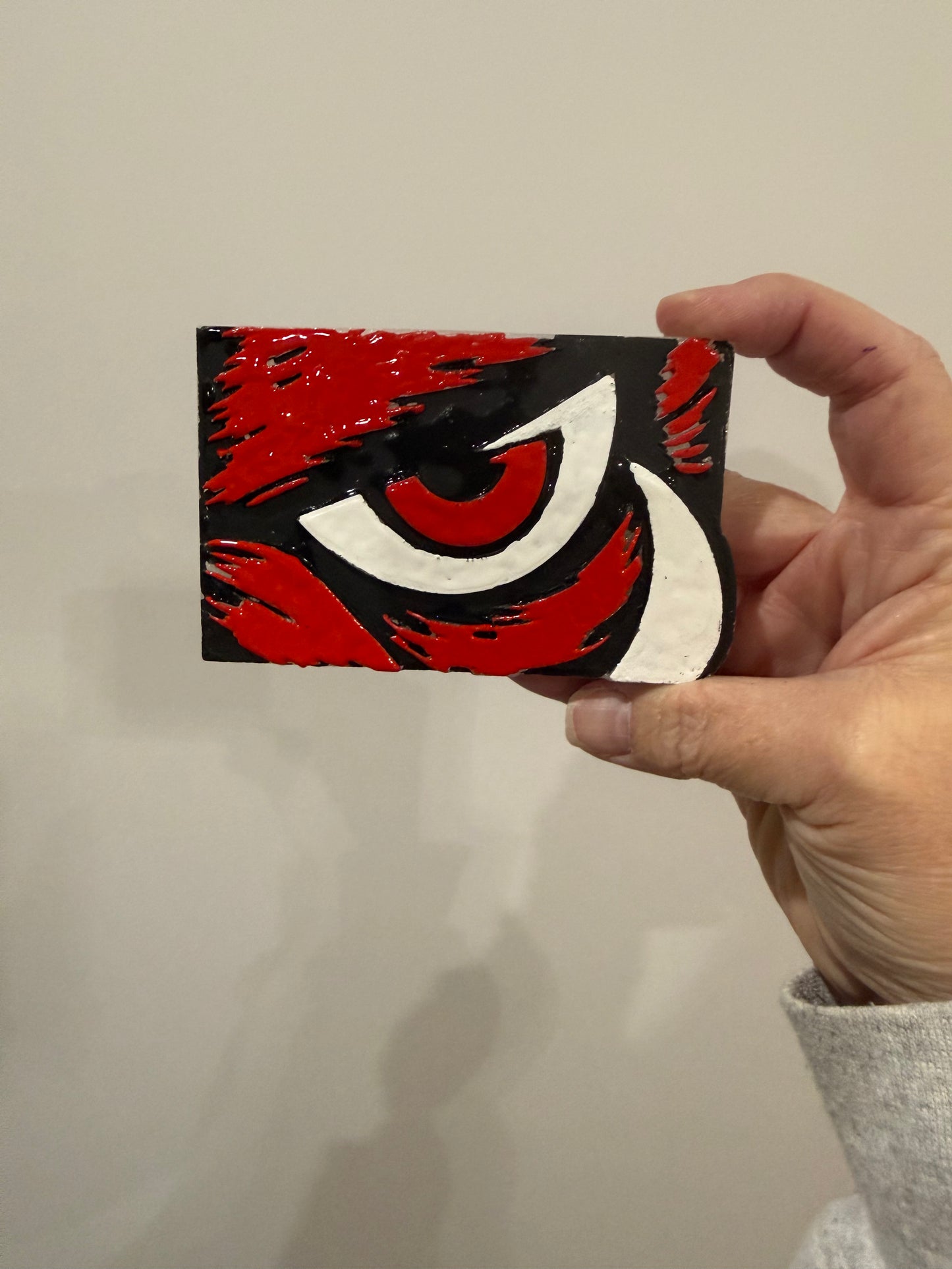 RB car freshie color red and black 