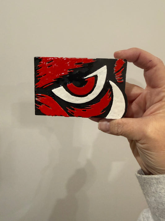 RB car freshie color red and black 