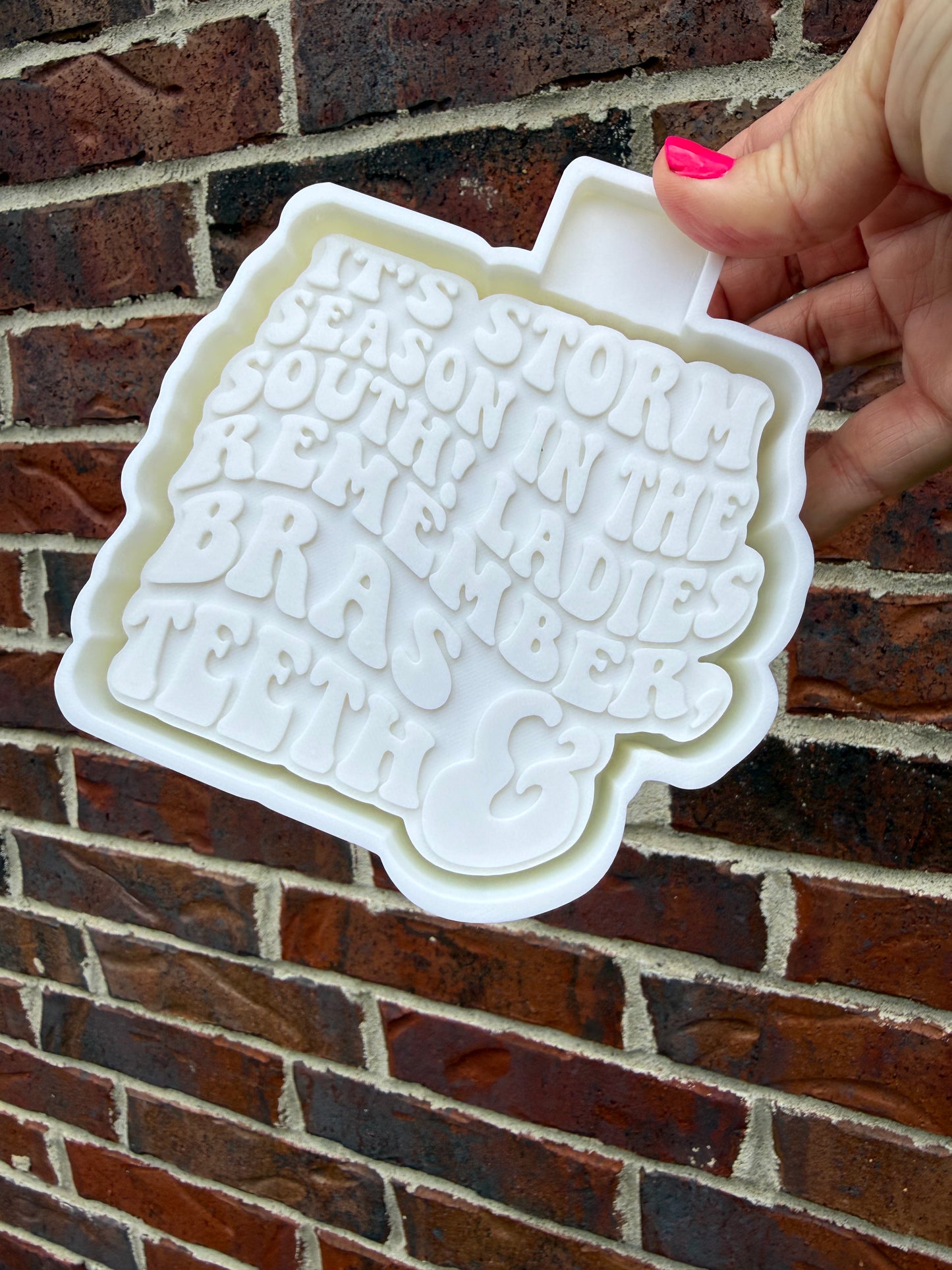 It’s storm season in the south! Ladies remember, bras & teeth- silicone mold