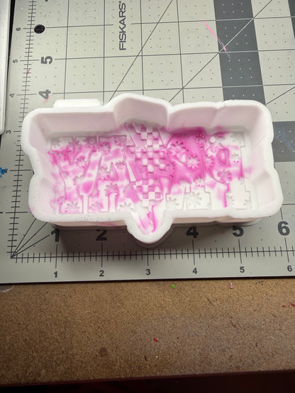 Floral pray silicone mold