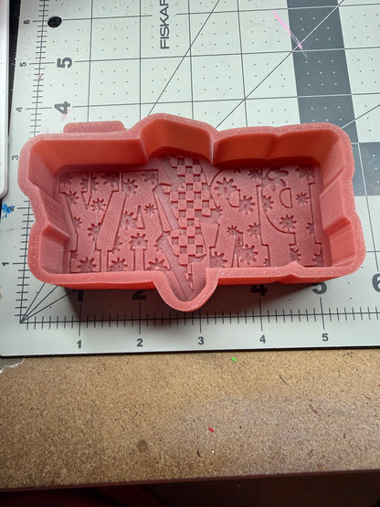 Floral pray silicone mold
