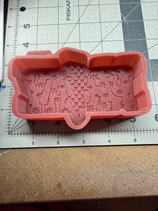 Floral pray silicone mold