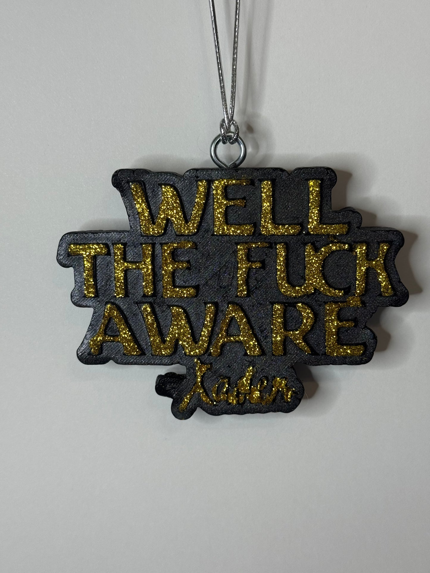 Well The Fuck Aware Car Freshie | Scent Mahogany Apple | Handmade Long-Lasting Auto Air Freshener