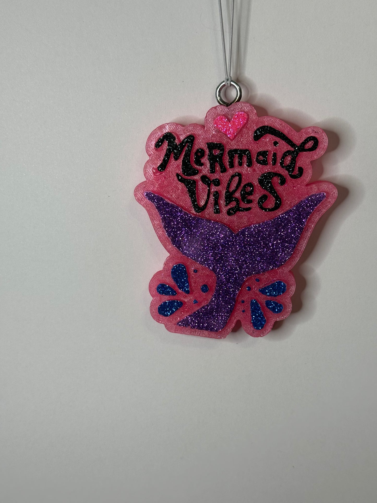 Mermaid Vibes Car Freshie | Scent Black Raspberry Vanilla | Handmade Long-Lasting Auto Air Freshener