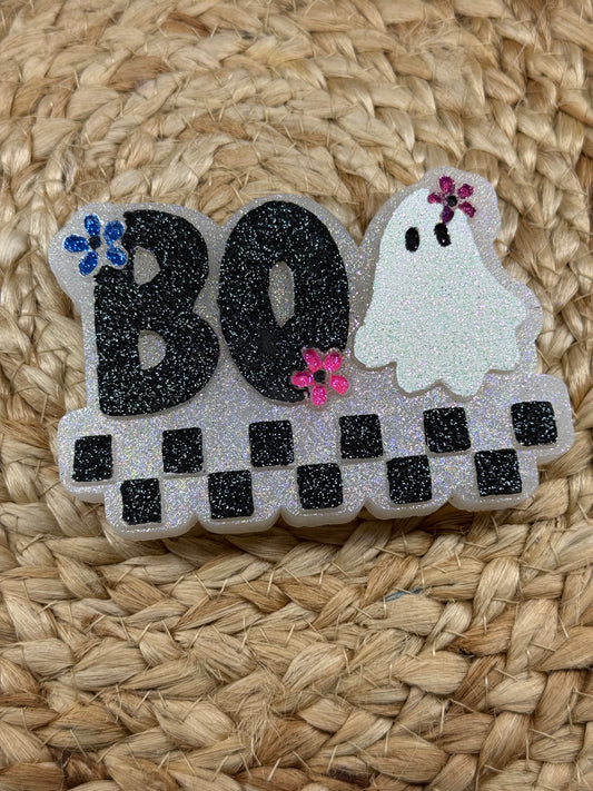 Boo Ghost Halloween Car Freshie | [Scent Last Night Lashes | Handmade Long-Lasting Auto Air Freshener