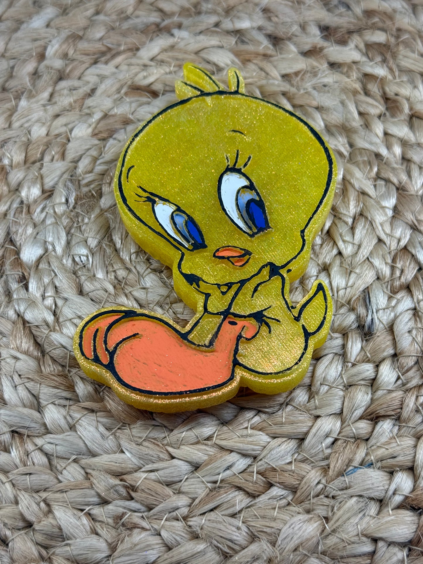 Tweety Bird  Car Freshie | Scent Peach Magnolia| Handmade Long-Lasting Auto Air Freshener