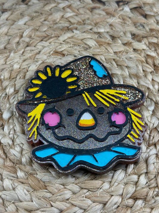 Scarecrow Fall Car Freshie | Scent Buttnaked | Handmade Long-Lasting Auto Air Freshener