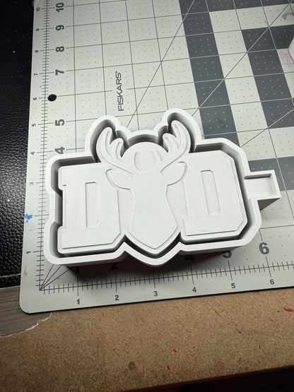 Dad Deer Hunter Silicone Mold For Car Freshies