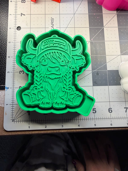 American Cute Cow Silicone Mold
