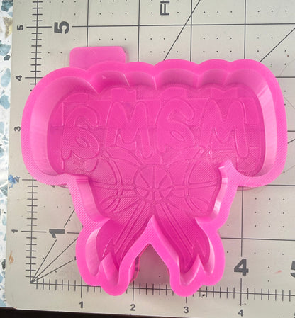 Checkered Mama basketball Freshie Mold