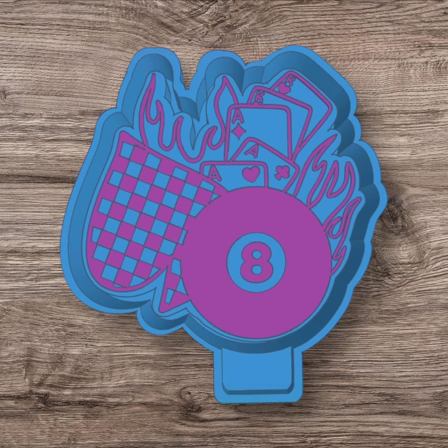 Luck On Fire Silicone Freshie Mold