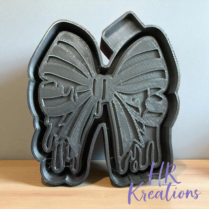 Spooky Drippy  Bow Silicone Freshie Mold
