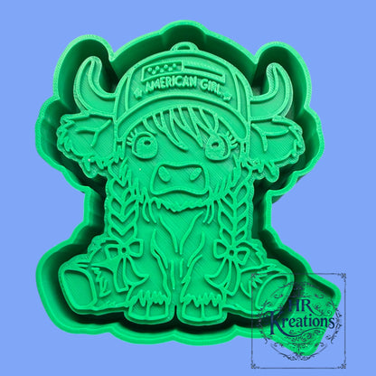 American Cute Cow Silicone Mold