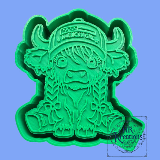 American Cute Cow Silicone Mold