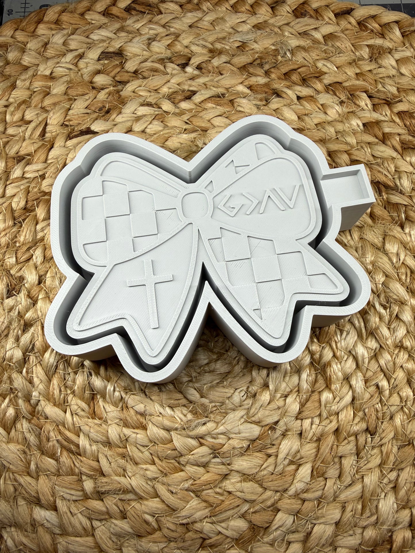 Pray Bow Faith Bow Silicone Mold For Car Freshies 
