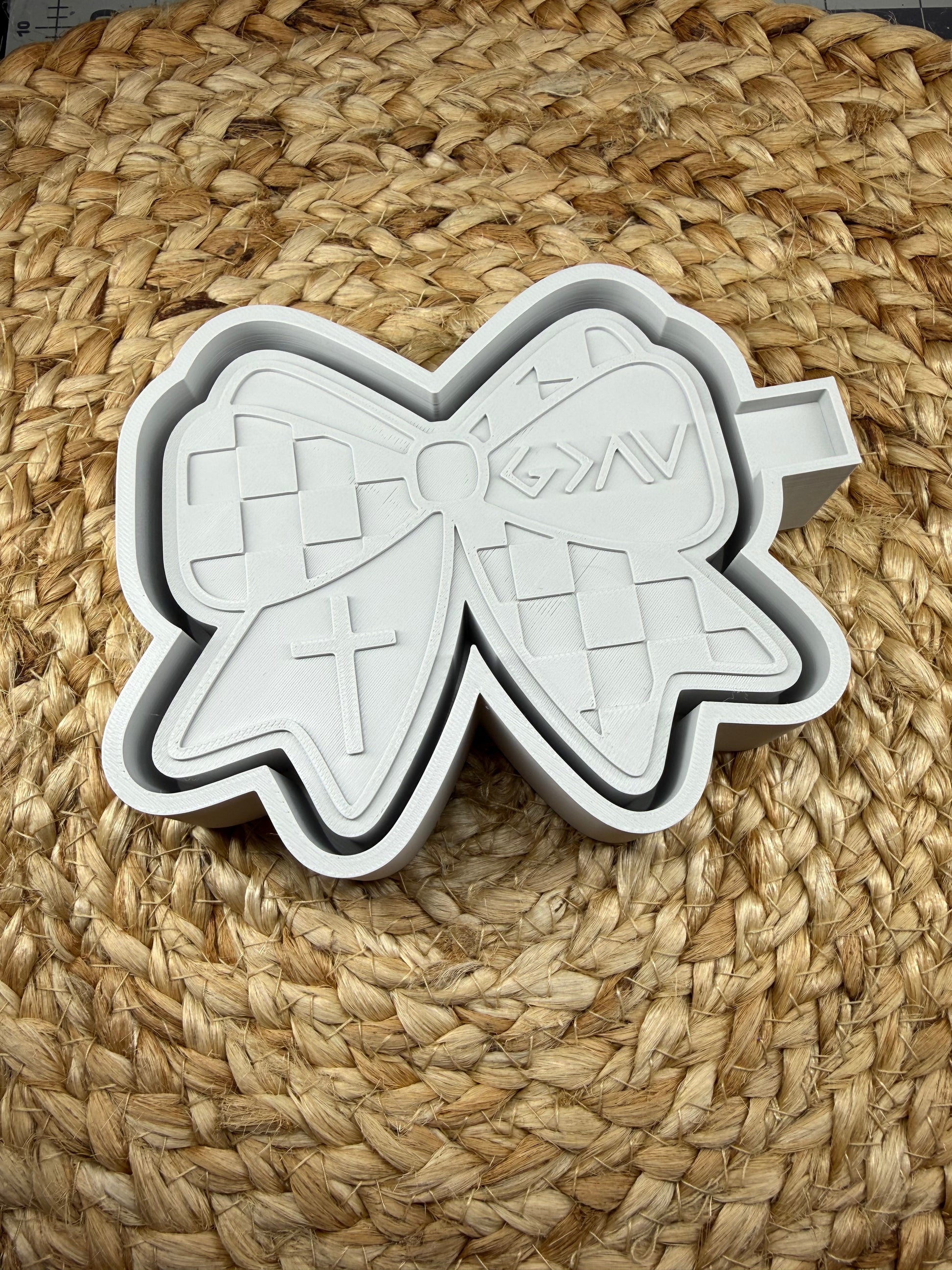 Pray Bow Faith Bow Silicone Mold For Car Freshies 