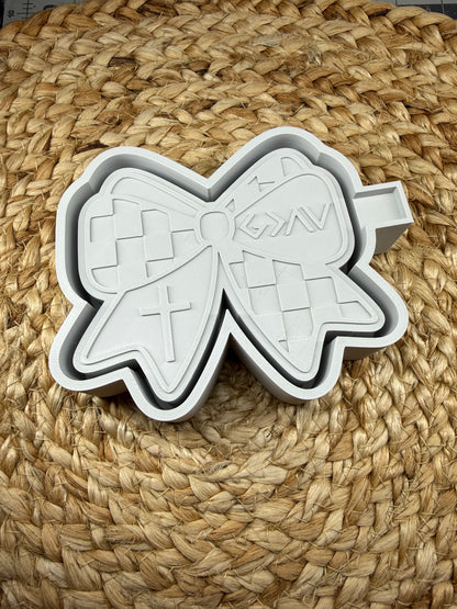 Pray Bow Faith Bow Silicone Mold For Car Freshies 