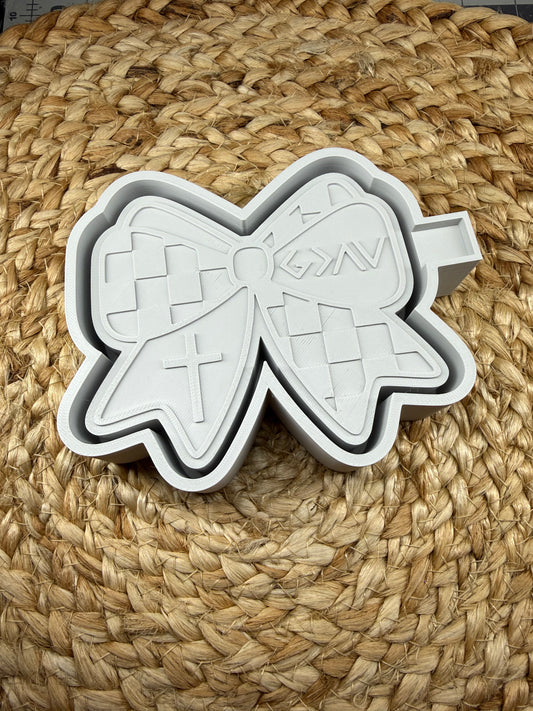 Pray Bow Faith Bow Silicone Mold For Car Freshies 