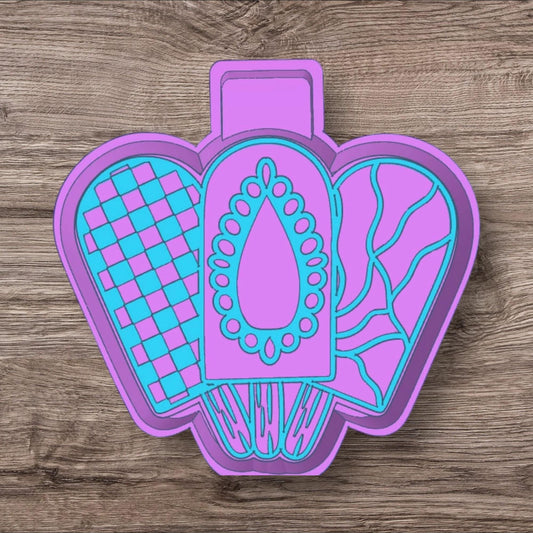 Turquoises Popsicle Freshie SIlicone Mold