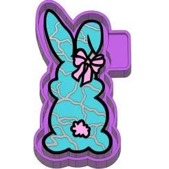 Western Easter Bunny  Silicone Mold
