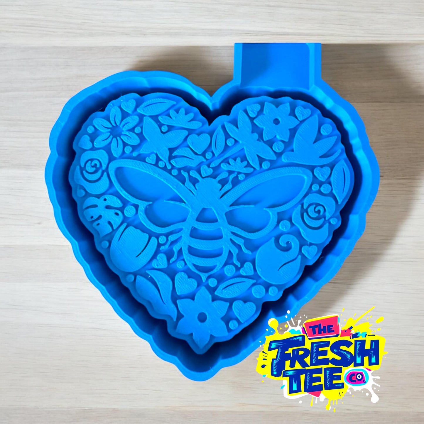 Bee Heart Car Freshie Mold
