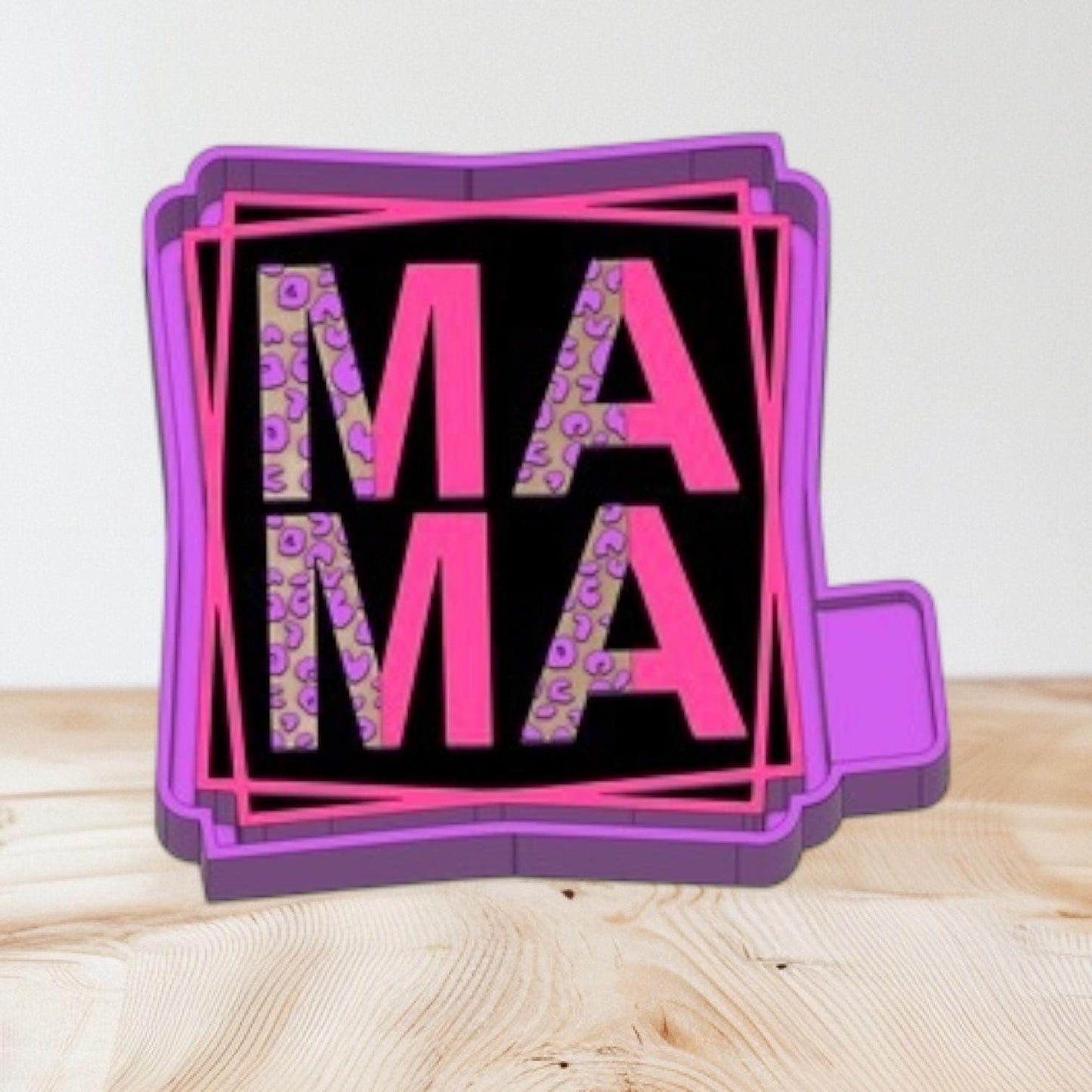 Leopard Mama Squares Freshie Silicone Mold