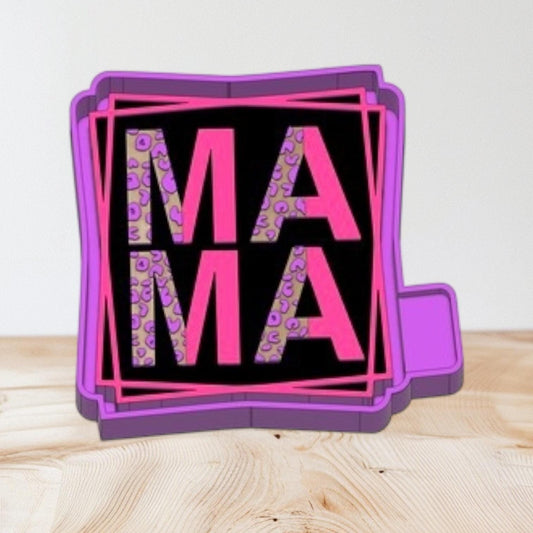 Leopard Mama Squares Freshie Silicone Mold